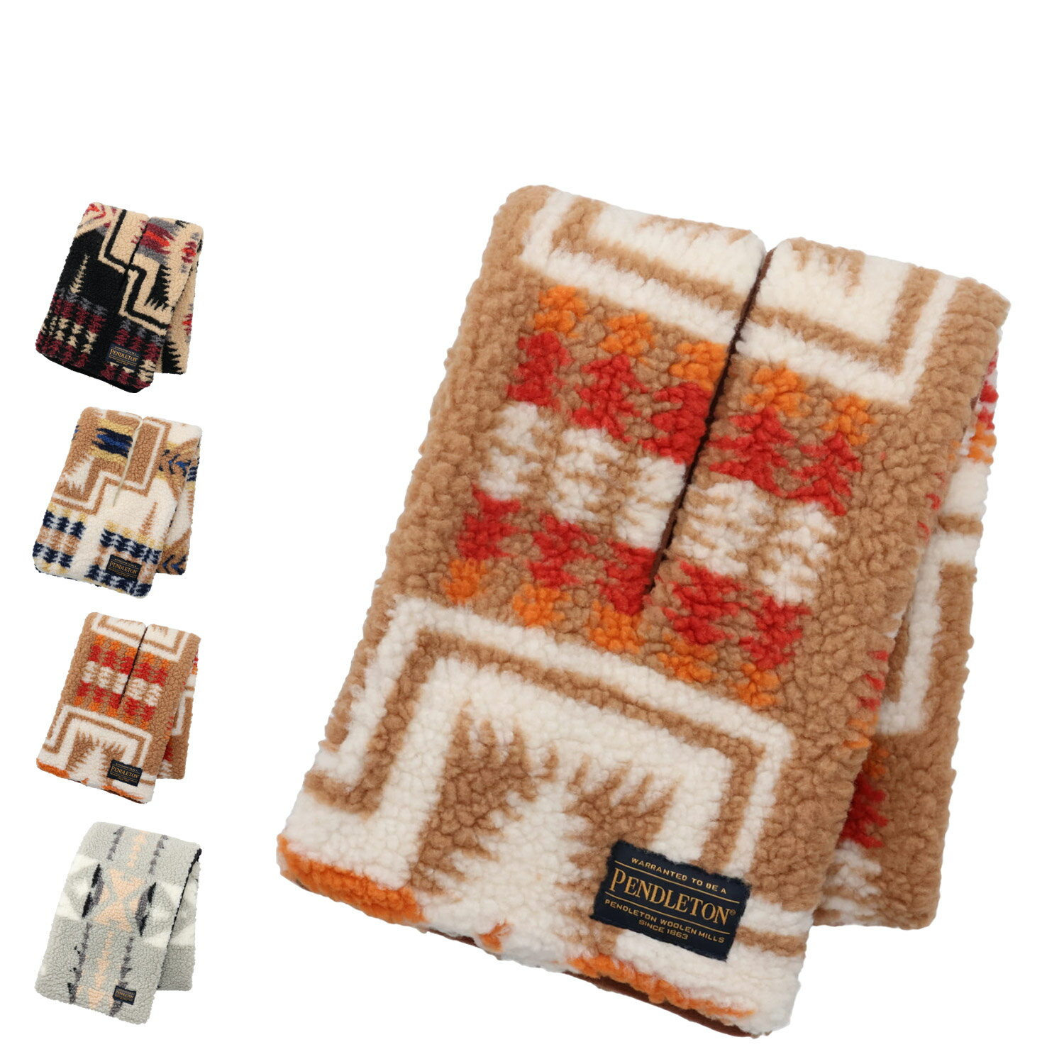PENDLETON BOA MUFFLER ペンドルトン マフラー ボアマフラー メンズ レディース 防寒 ブラック ホワイト ベージュ 黒 白 PDT-000-243029