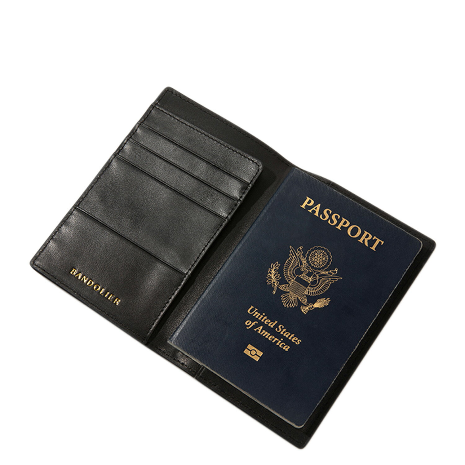 【最大1000円OFFクーポン発行中】 BANDOLIER PASSPORT HOLDER BLACK GOLD バンドリヤー パスポートケース カバー ホルダ...