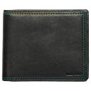 COMME CA MEN FOLDED WALLET コムサメン 財布 二つ折り財布 メンズ レディース 本革 ブラック 黒 6743