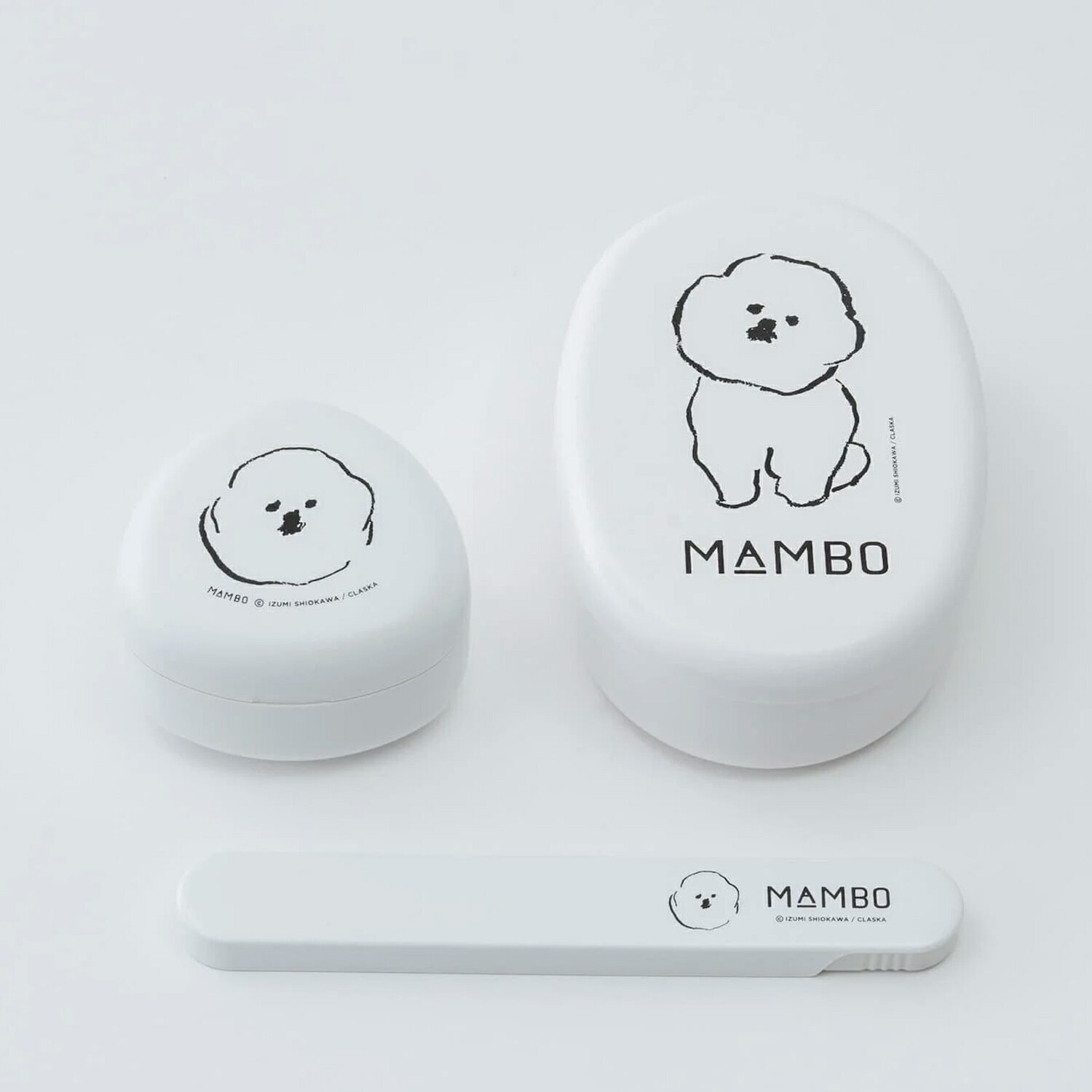 MAMBO マンボ お弁当箱 おにぎり ケース 箸箱 3点セット 1段 ランチボックス 女子 男子 大人 子供 小判型 三角おにぎり用 スライド 日本製