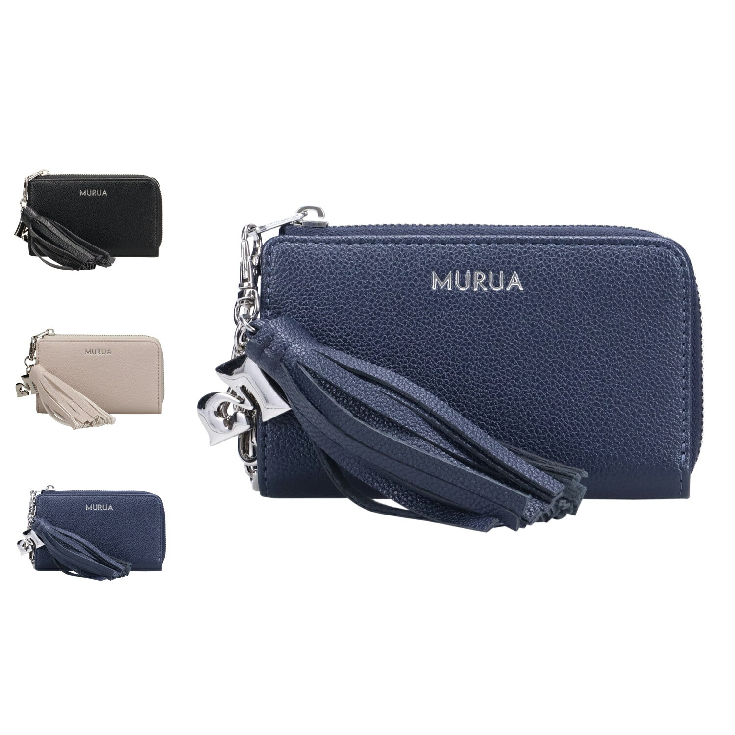 MURUA タッセル ムルーア キーケース スマートキーケース キーリング キーホルダー レディース 5連 か..