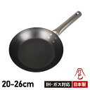 【最大1000円OFFクーポン配布中】 HANAKO+a ハナコプラスエー フライパン IH対応 木製ハンドル 窒化鉄 HAFT-20/HAFT-24/HAFT...