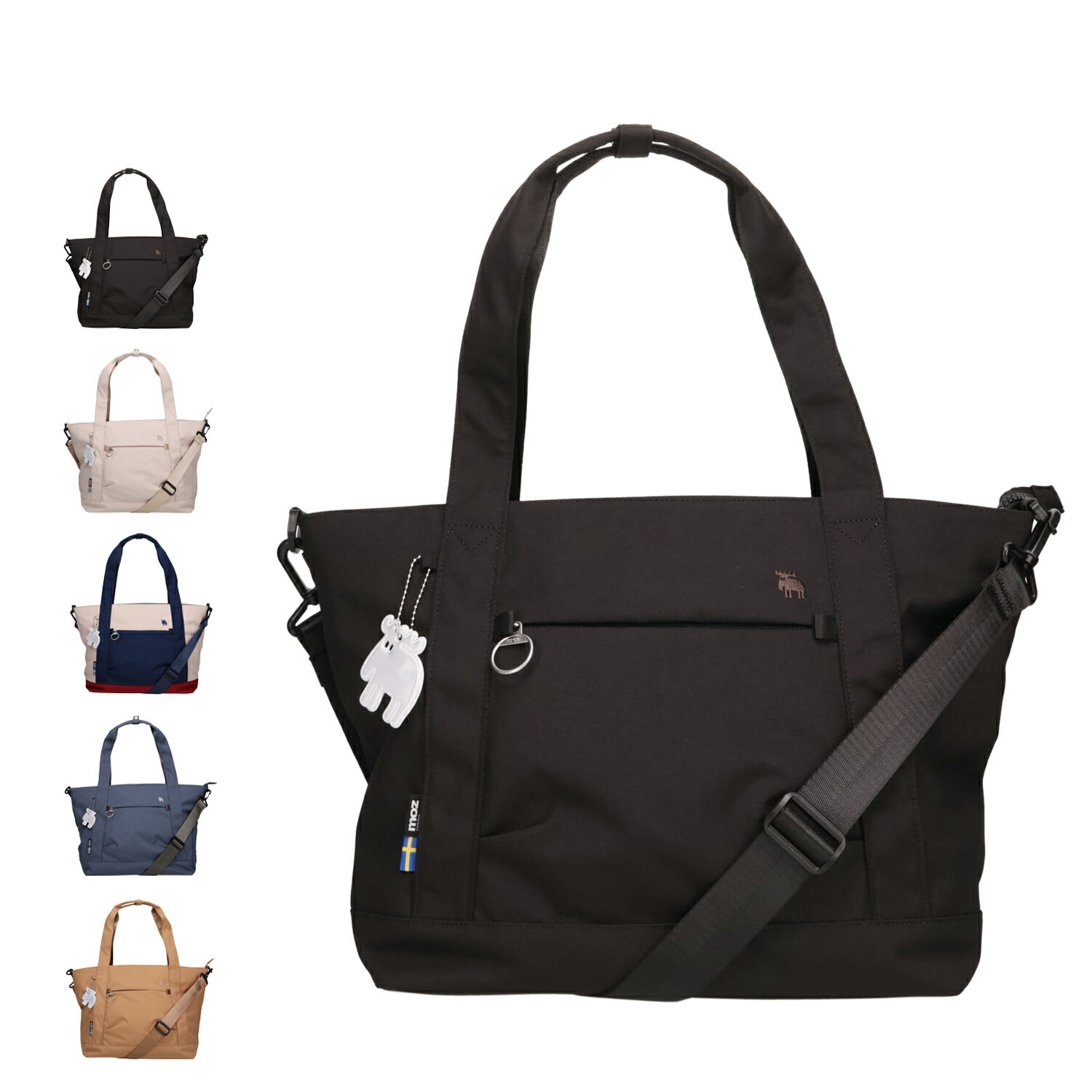 【最大1000円OFFクーポン発行中】 moz モズ バッグ トートバッグ ショルダーバッグ メンズ レディース 12L A4 大容量 軽量 撥水 斜めがけ ブラック ホワイト グレー レッド ブルー オレンジ 黒 白 ZZRK-06