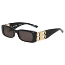 BALENCIAGA SUNGLASSES バレンシアガ サングラス メンズ レディース UVカット グローバルフィット ブラック 黒 BB0096S-001