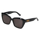 BALENCIAGA SUNGLASSES バレンシアガ サングラス メンズ レディース UVカット アジアンフィット ブラック 黒 BB0273SA-001