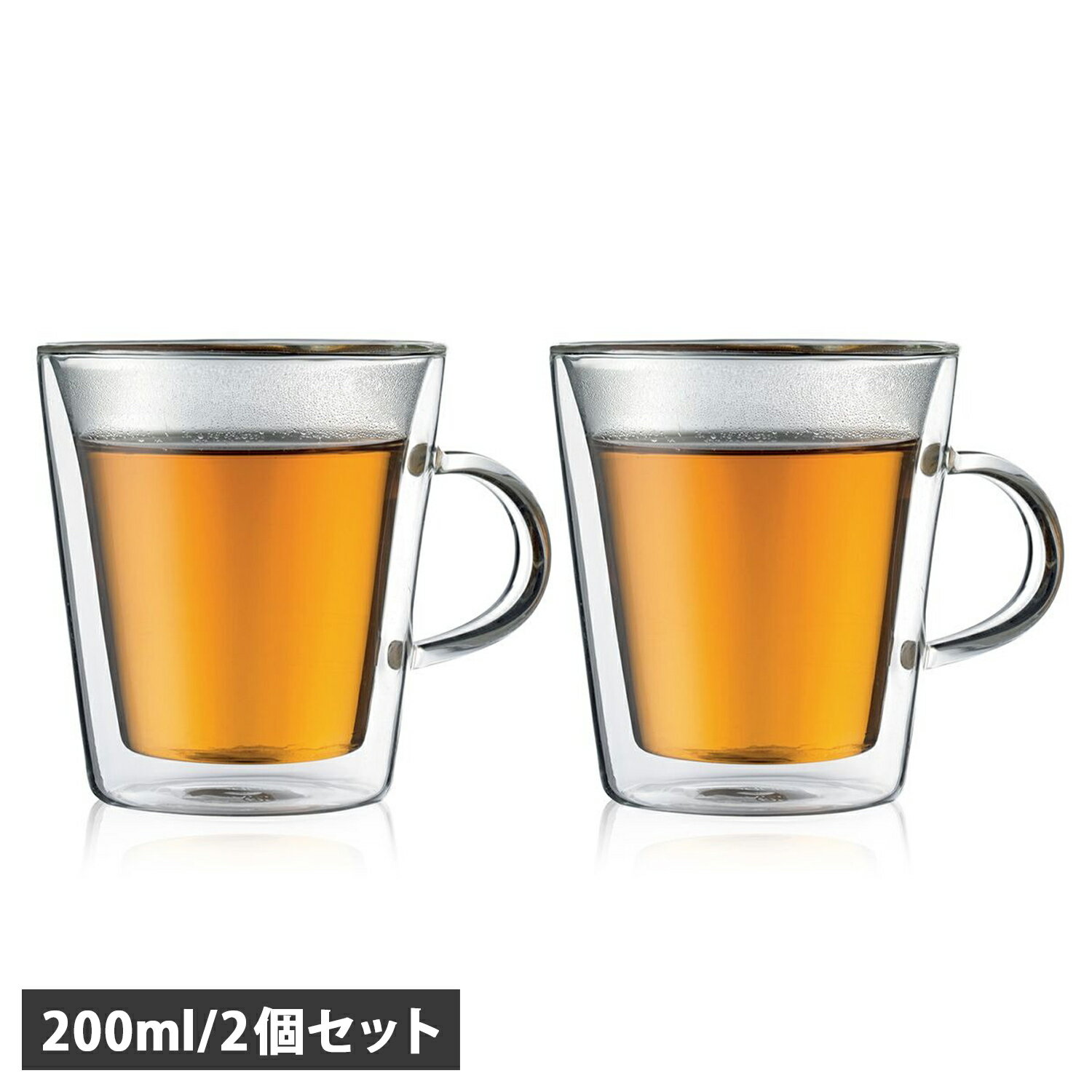 bodum CANTEEN ボダム マグカップ ダブルウォールマグ 2点セット 200ml 軽量 保温 保冷 クリア 10325-10のサムネイル