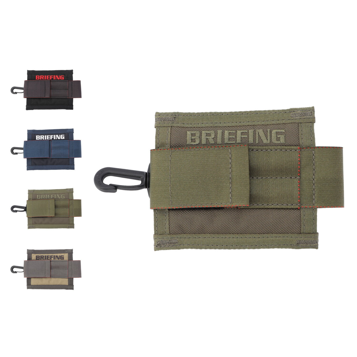 BRIEFING GOLF BALL HOLDER STD ブリーフィング ゴルフ ゴルフボールホルダー メンズ レディース 撥水 耐久 耐摩耗 軽量 ブラック...