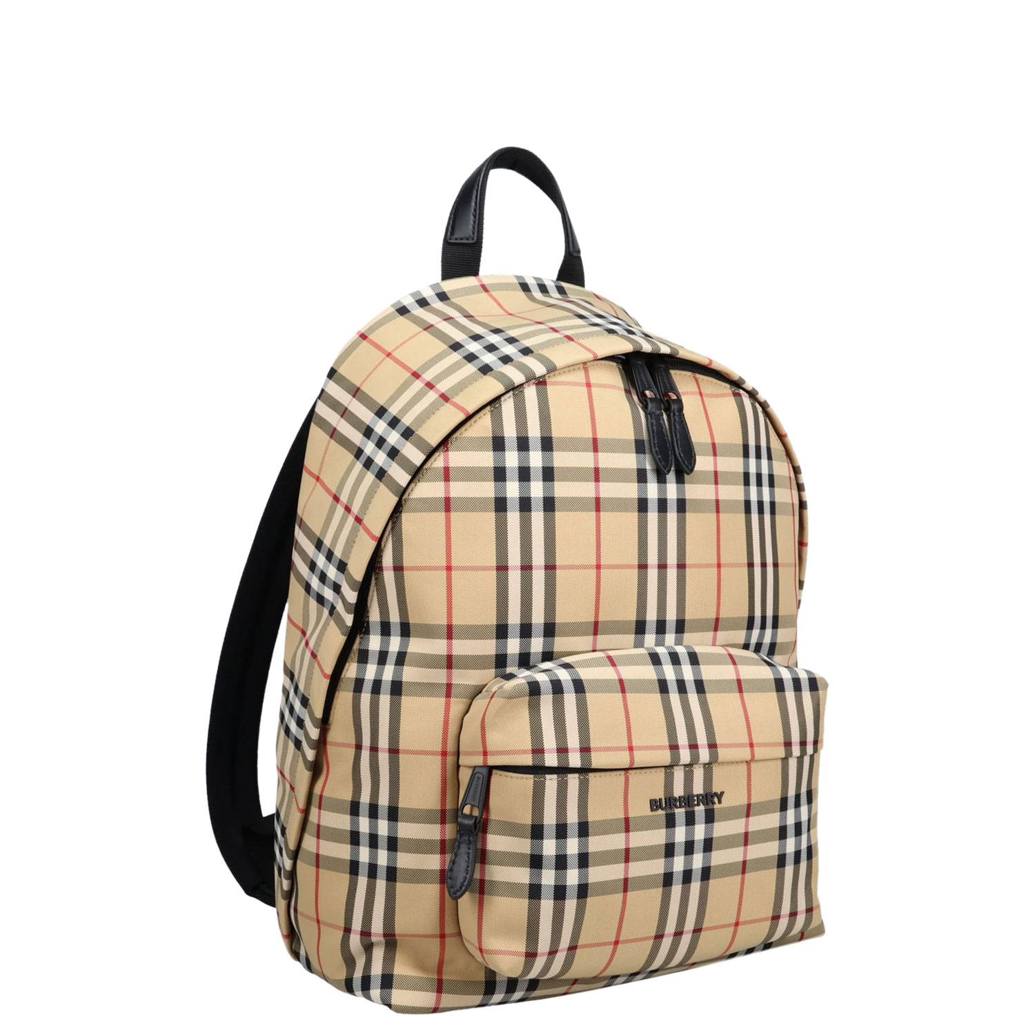 乐天商城 - BURBERRY CHECK BACKPACK バーバリー バッグ リュック バックパック メンズ チェック ベージュ 8069749