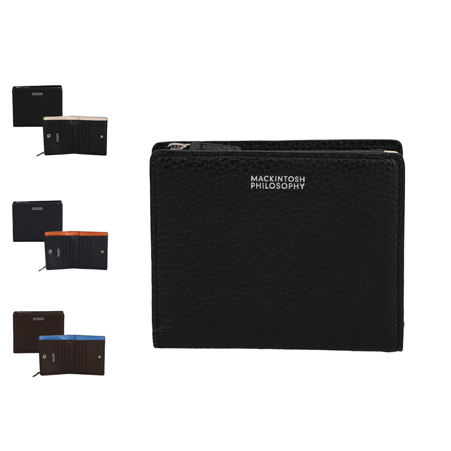 MACKINTOSH PHILOSOPHY マッキントッシュ フィロソフィー 財布 二つ折り財布 札入 LF小銭入れ付 メンズ 本革 ブラック ネイビー ダーク ブラウン 黒 MAPW-00521