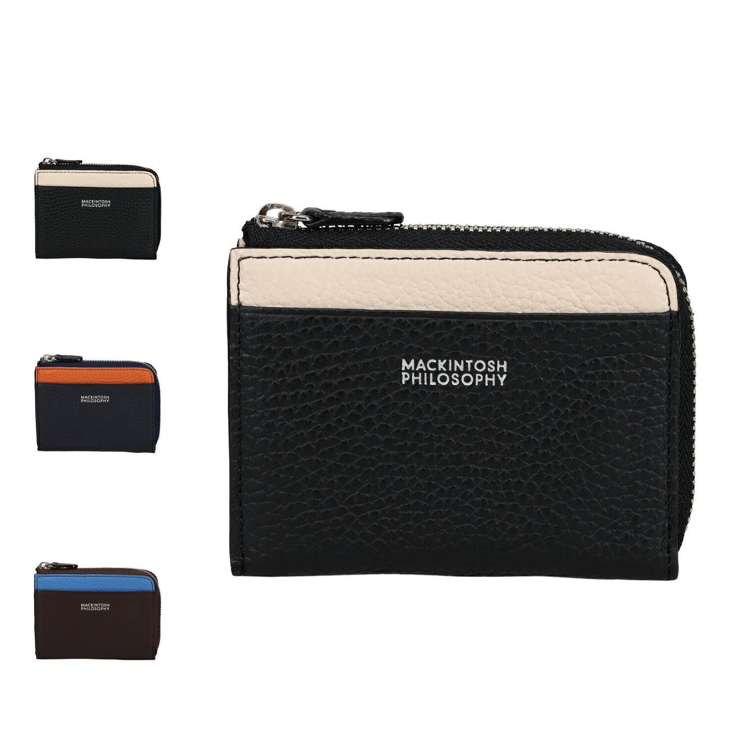 MACKINTOSH PHILOSOPHY マッキントッシュ フィロソフィー 財布 ミニ財布 LF小銭入れ メンズ 本革 ブラック ネイビー ダーク ブラウン 黒 MAPW-00531