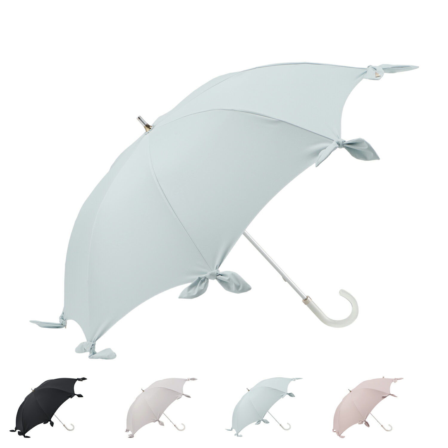 LANVIN en Bleu ランバンオンブルー 日傘 雨傘 長傘 ショート傘 晴雨兼用 レディース 軽量 遮光 遮熱 UVカット ブラック ベージュ グリーン ピンク 黒 22-084-12468-06