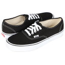 【最大1000円OFFクーポン配布中】 VANS AUTHENTIC バンズ オーセンティック スニーカー メンズ レディース ヴァンズ ブラック 黒 VN000EE3BLK