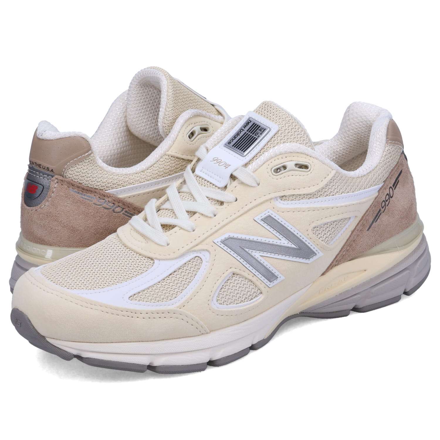 【最大1000円OFFクーポン配布中】 【訳あり】 【BOX破損】 new balance ニューバランス 990 スニーカー メンズ ベージュ U990TE4 【返品不可】