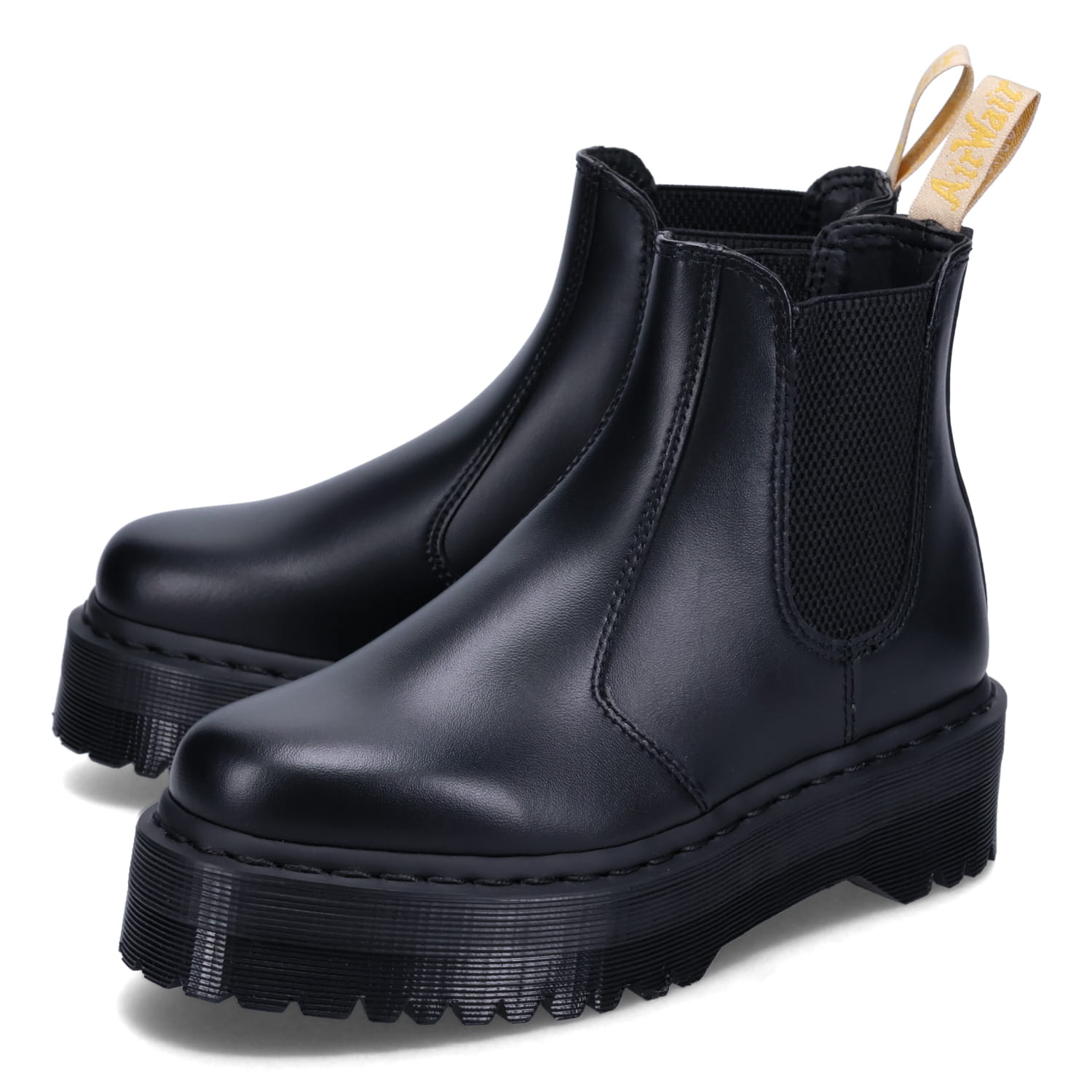 【最大1000円OFFクーポン配布中】 【訳あり】 【BOX破損】 Dr.Martens 2976 QUAD PLATFORM CHELSEA ドクターマーチン チェルシーブーツ サイドゴア メンズ 厚底 ブラック 黒 27560001 【返品不可】