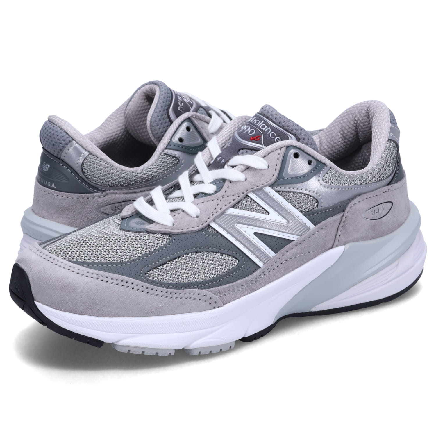 【訳あり】 new balance ニューバランス 990 スニーカー レディース Dワイズ MADE IN USA グレー W990GL6 【返品不可】