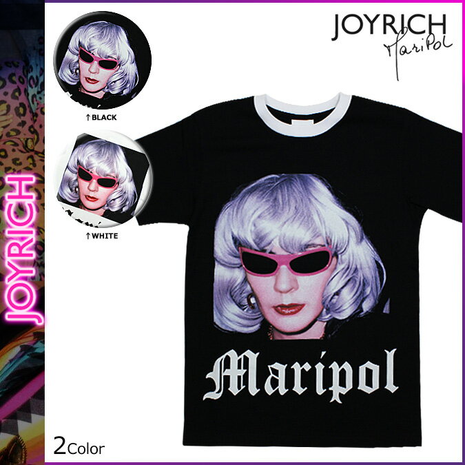 送料無料 ジョイリッチ JOYRICH × MARIPOL ARAMA 半袖 Tシャツ TEE [ ホワイト ブラック ] U1386TE T-SHIRT ティーシャツ コラボ メンズ レディース ユニセックス [ 正規 あす楽 ]【ホワイトデー】