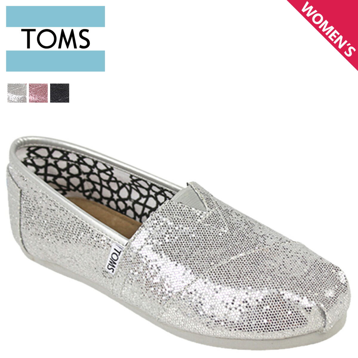 トムズ シューズ TOMS SHOES レディース スリッポン WOMEN'S GLITTERS トムス トムズシューズ