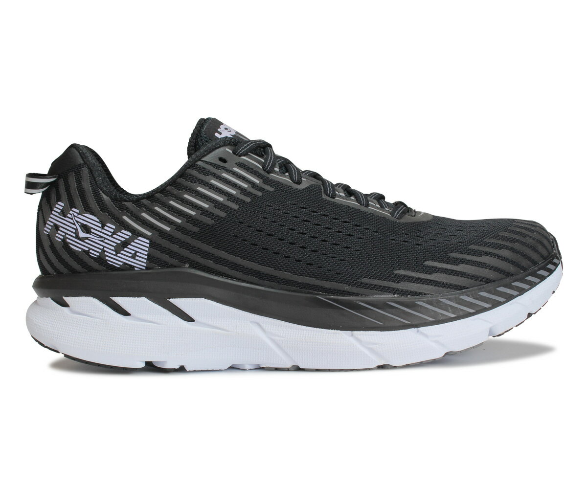 【最大1000円OFFクーポン配布中】 HOKA ONEONE CLIFTON 5 ホカオネオネ クリフトン 5 スニーカー メンズ 厚底 ブラック 黒 1093755