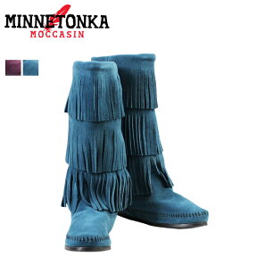 【最大1000円OFFクーポン配布中】 MINNETONKA ミネトンカ カーフ ハイ 3レイヤー ブーツ CALF HI 3-LAYER FRINGE BOOTS レディース