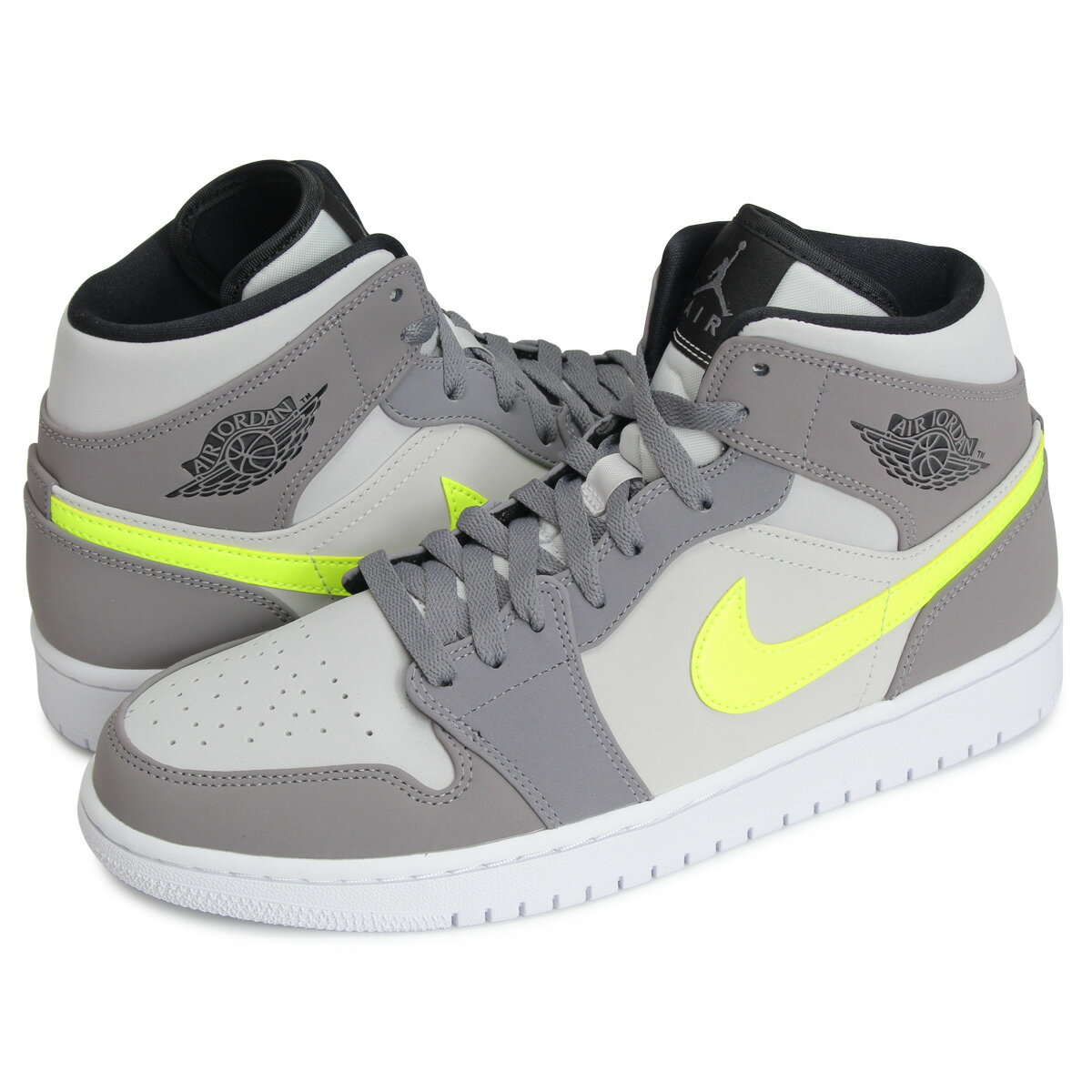 ナイキ NIKE エアジョーダン1 スニーカー メンズ AIR JORDAN 1 MID グレー 554724-072 [197]