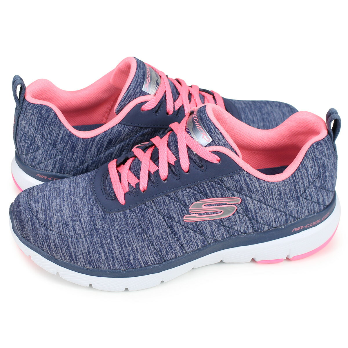 SKECHERS FLEX APPEAL 3.0 INSIDERS スケッチャーズ フレックス アピール スニーカー レディース ネイビー 13067