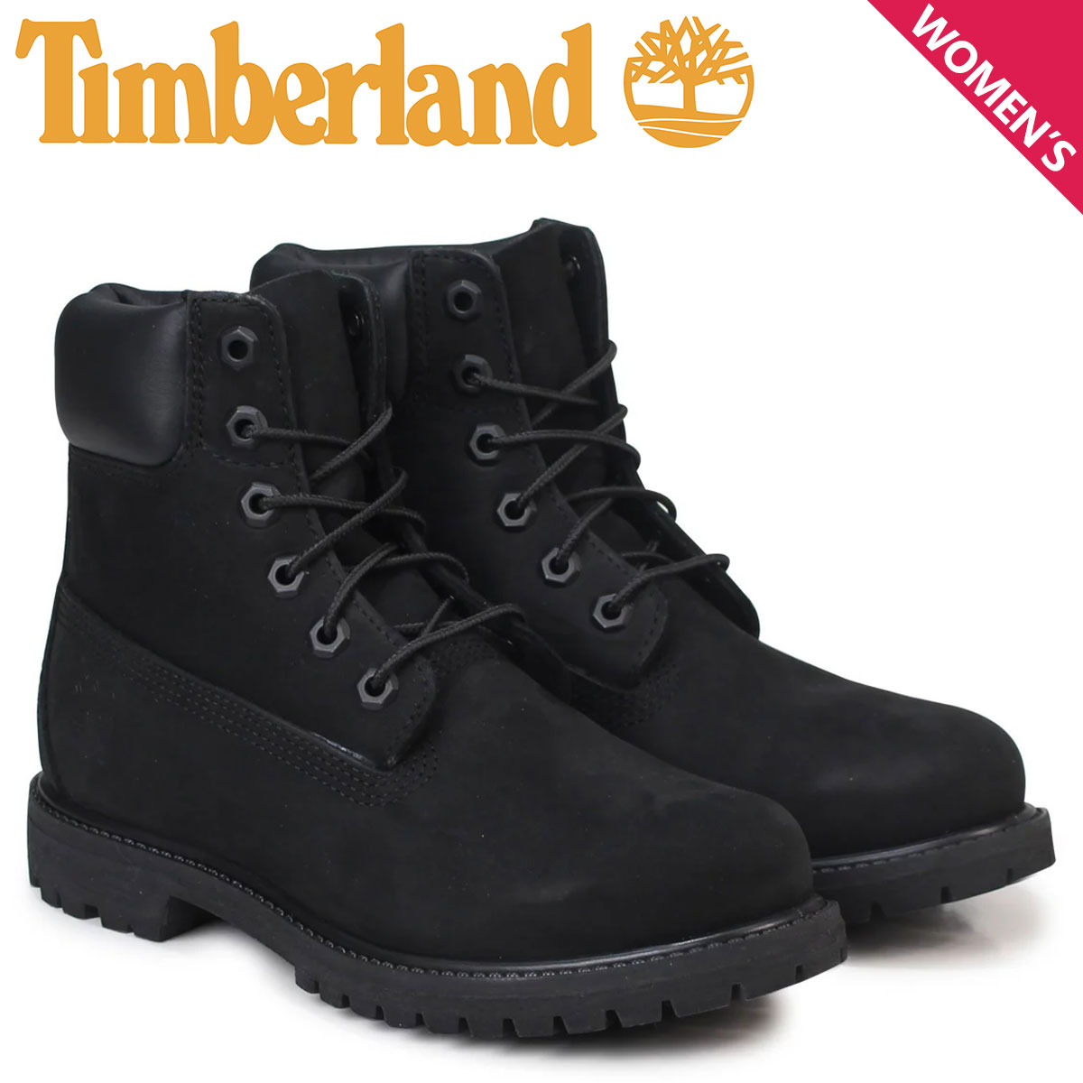 ティンバーランド 【最大1000円OFFクーポン配布中】 Timberland WOMENS 6INCH PREMIUM WATERPROOF BOOTS 8658A ティンバーランド ブーツ レディース 6インチ Wワイズ プレミアム 防水 ブラック