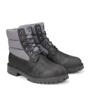 Timberland JUNIOR 6-INCH PREMIUM QUILT BOOTS ティンバーランド ブーツ レディース 6インチ キッズ A1UYX Mワイズ ダークグレー