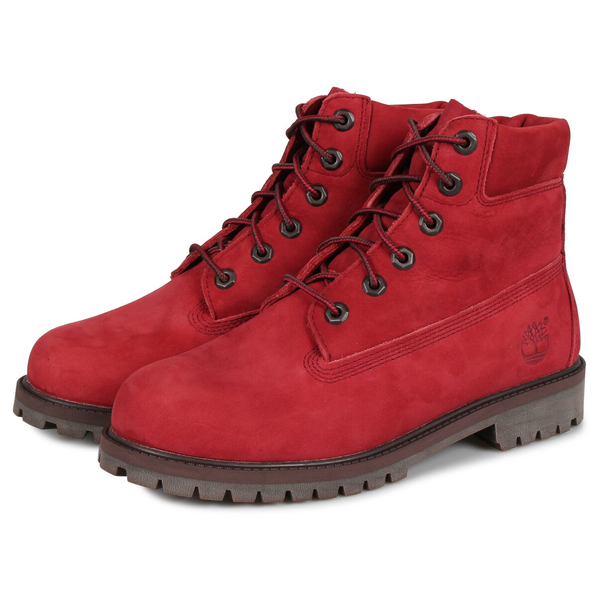 楽天ALLSPORTS【最大1000円OFFクーポン配布中】 Timberland JUNIOR 6INCH PREMIUM WATERPROOF ティンバーランド ブーツ レディース 6インチ プレミアム ダーク レッド A2954