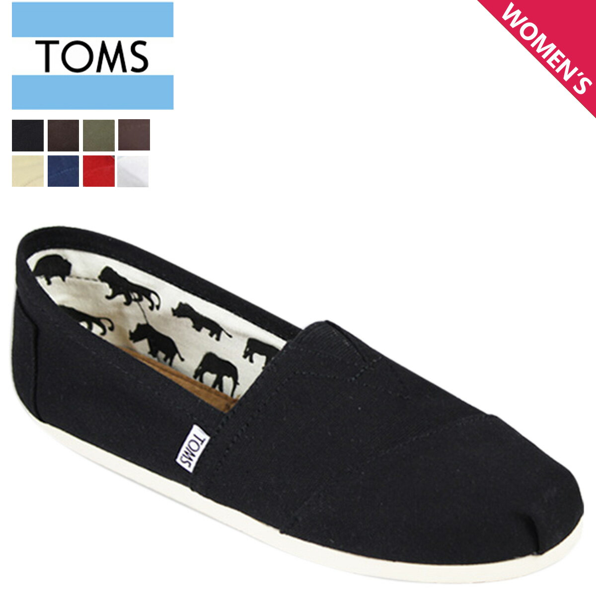 トムズ シューズ TOMS SHOES レディース スリッポン WOMEN'S CLASSICS トムス トムズシューズ