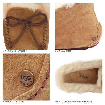 UGG WOMENS ALENA アグ モカシン アレーナ スリッポン ムートン シューズ レディース 1004806