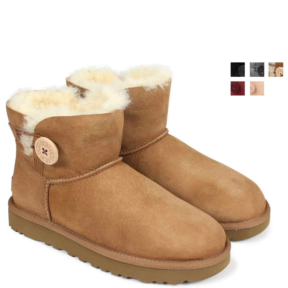 【最大1000円OFFクーポン配布中】 UGG MINI BAILEY BUTTON II アグ ムートン ブーツ ミニベイリー ボタン 1016422 レディース