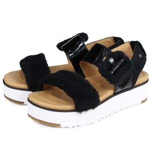 ں1000OFFݥ UGG WOMENS FLUFFCHELLA SANDAL   ȥåץ եåե ǥ ֥å ۥ磻   1099815