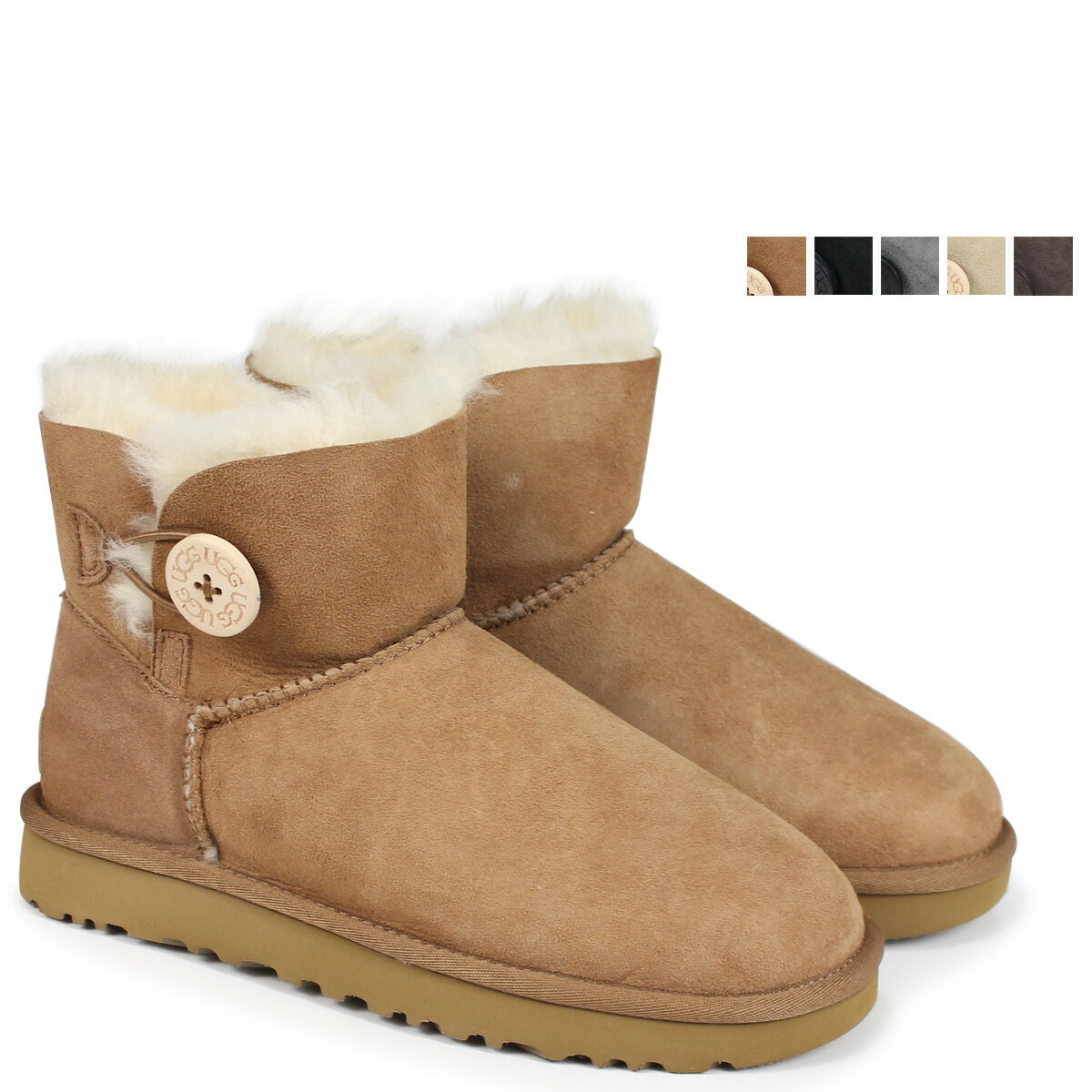 UGG アグ レディース WOMENS MINI BAILEY BUTTON II ムートンブーツ ミニ ベイリーボタン 2 3352 1016422