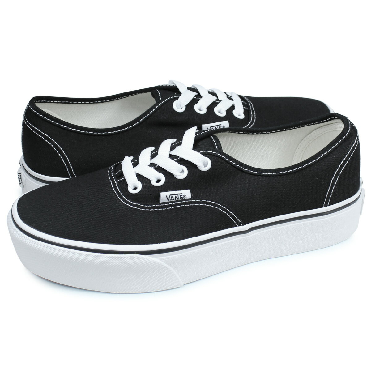 VANS AUTHENTIC PLATFORM 2.0 バンズ オーセンティック スニーカー メンズ レディース ヴァンズ 厚底 ブラック 黒 VN0A3AV8BLK