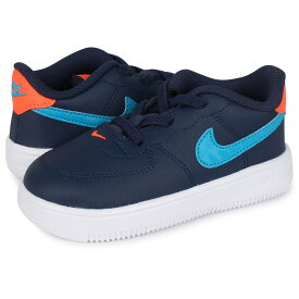 ナイキ NIKE フォース1 スニーカー ベビー キッズ FORCE 1 18 TD ネイビー 905220-403