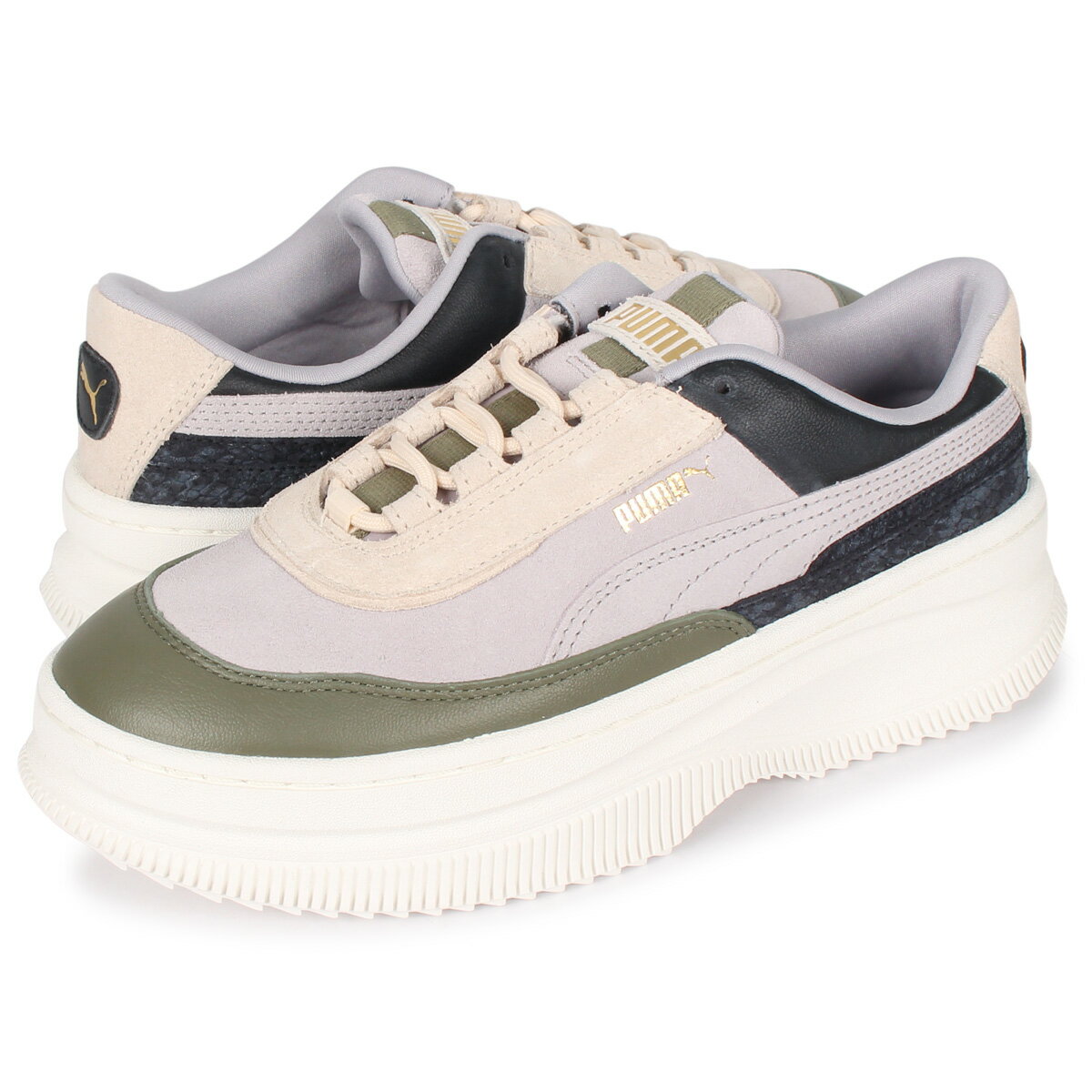 PUMA DEVA REPTILE WNS プーマ デバレプタイル スニーカー レディース グレー 371198-01