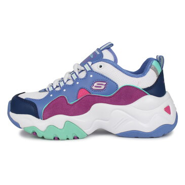 SKECHERS DLITES 3.0 ZENWAY スケッチャーズ ディライト 3.0 スニーカー ダッドシューズ レディース キッズ ブルー 80443L