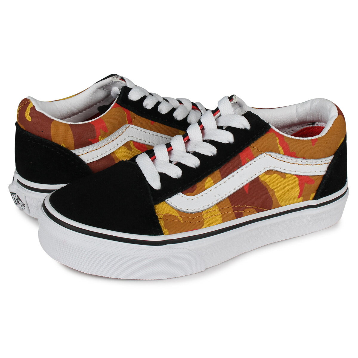 【最大1000円OFFクーポン配布中】 VANS OLD SKOOL ヴァンズ オールドスクール スニーカー キッズ カモ 迷彩 VN0A4BUUWKC