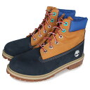 Timberland JUNIOR 6INCH PREMIUM WP BOOT ティンバーランド ブーツ 6インチ プレミアム ウォータープルーフ レディース ネイビー A2F3U