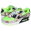 【最大1000円OFFクーポン配布中】 ナイキ NIKE エアマックス90 スニーカー メンズ レディース 迷彩柄 カモ柄 AIR MAX 90 SP グリーン...