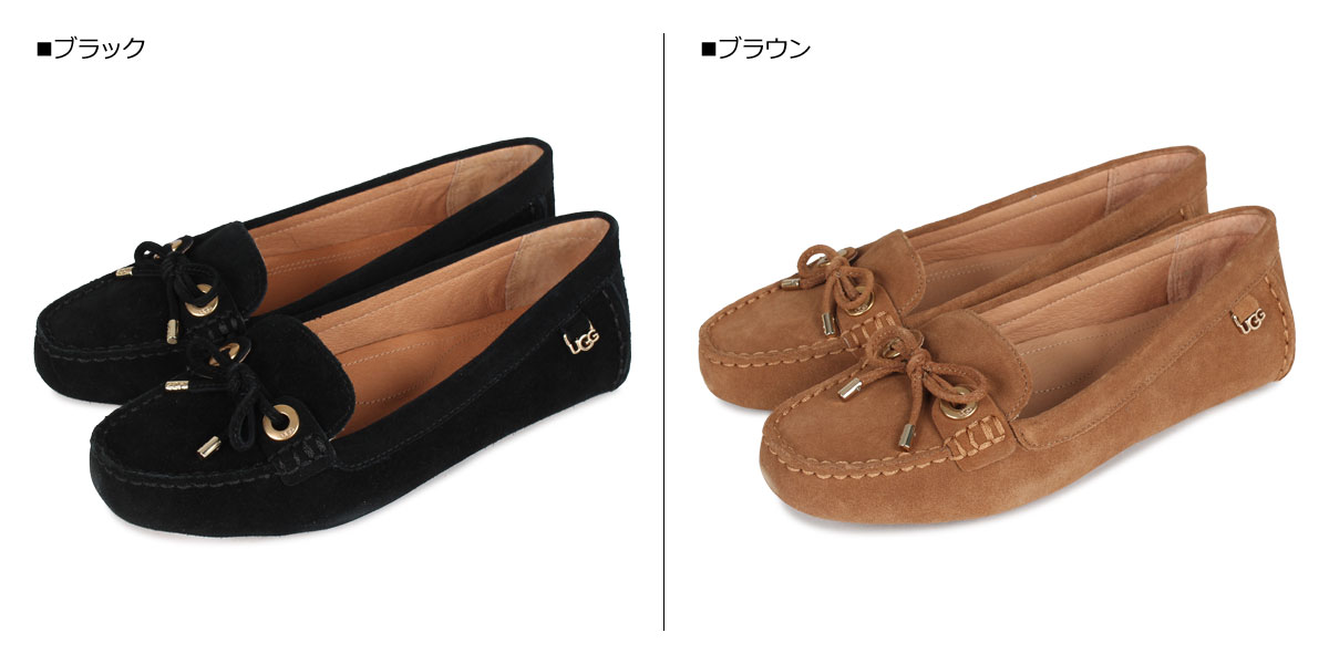 UGG EEVON アグ モカシン スリッポン イーボン レディース ブラック ブラウン 黒 1112284W