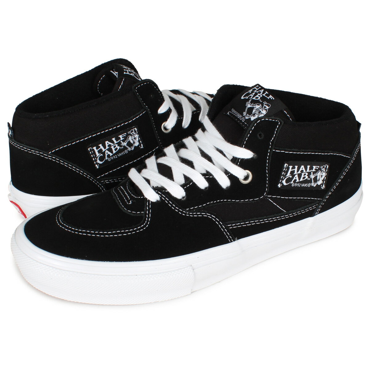 【最大1000円OFFクーポン配布中】 VANS SKATE HALF CAB ヴァンズ ハーフキャブ スニーカー メンズ バンズ ブラック 黒 VN0A5FCDY28