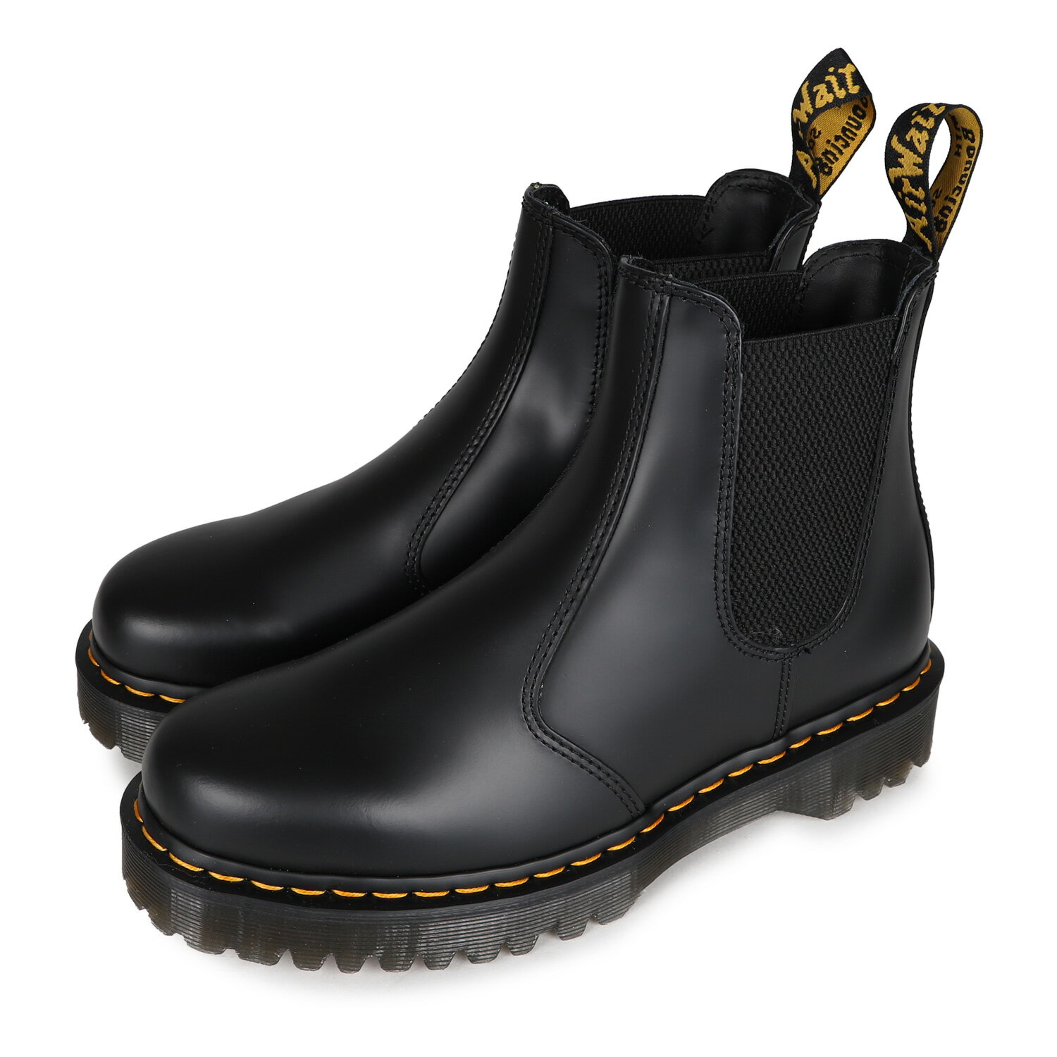 ドクターマーチン サイドゴアブーツ レディース 【最大1000円OFFクーポン配布中】 Dr.Martens 2976 BEX SMOOTH CHELSEA BOOT ドクターマーチン ベックス チェルシー ブーツ サイドゴア メンズ レディース ブラック 黒 26205001