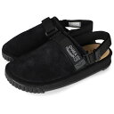 SHAKA SNUG CLOG SUEDE シャカ スナッグ クロッグ スエード サンダル メンズ レディース ブラック 黒 433206