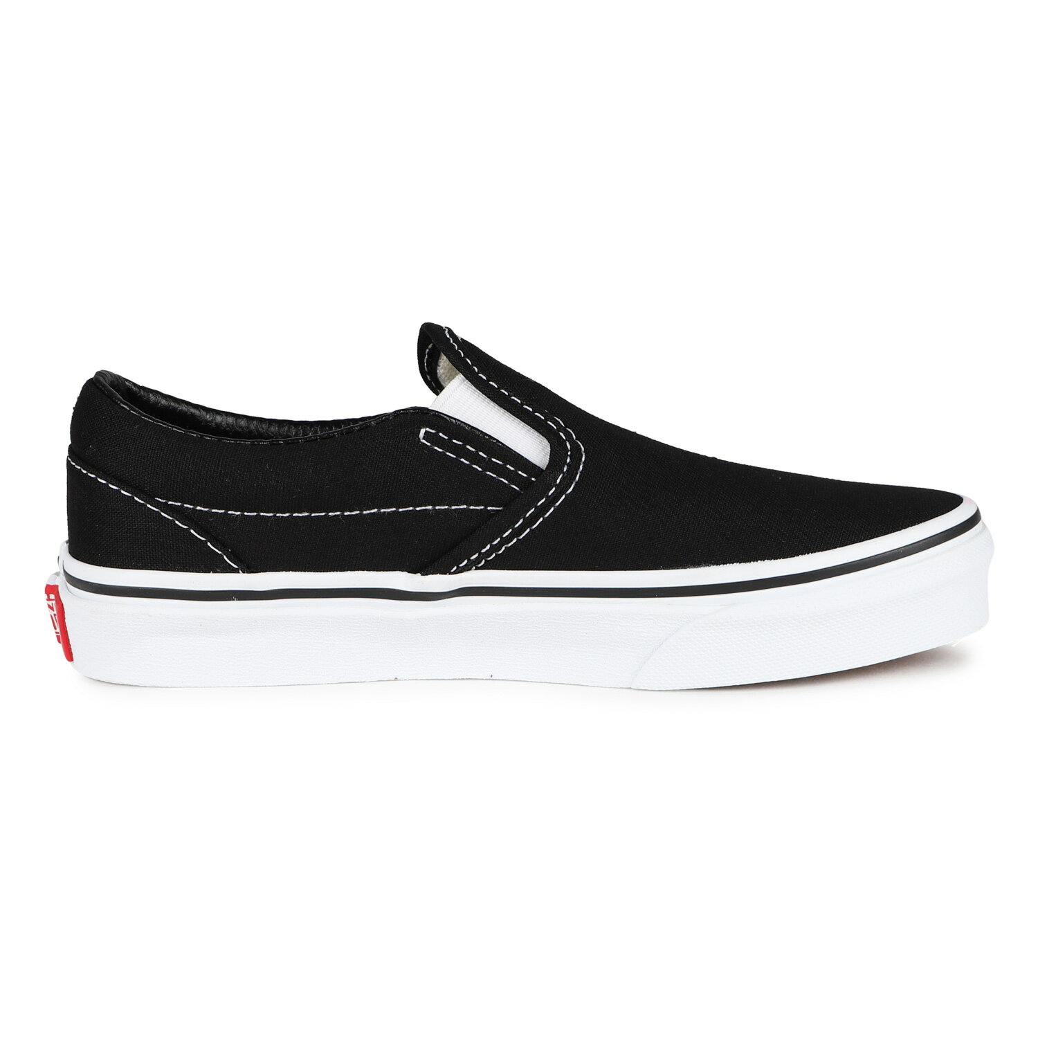 【最大1000円OFFクーポン配布中】 VANS ヴァンズ スニーカー スリッポン クラシック CLASSIC SLIP-ON スニーカー スリッポン キッズ ブラック 黒 VN000ZBU6BT