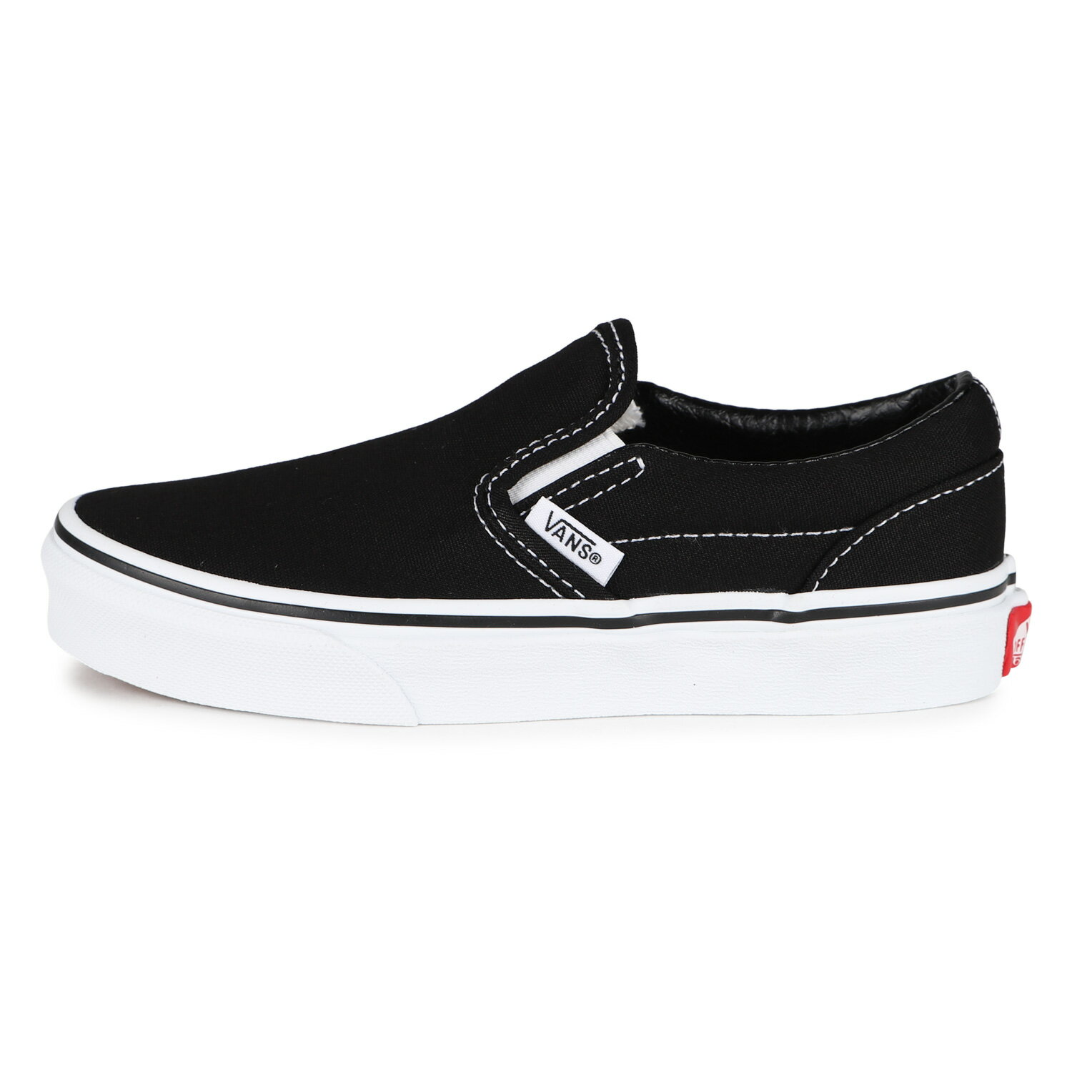 【最大1000円OFFクーポン配布中】 VANS ヴァンズ スニーカー スリッポン クラシック CLASSIC SLIP-ON スニーカー スリッポン キッズ ブラック 黒 VN000ZBU6BT