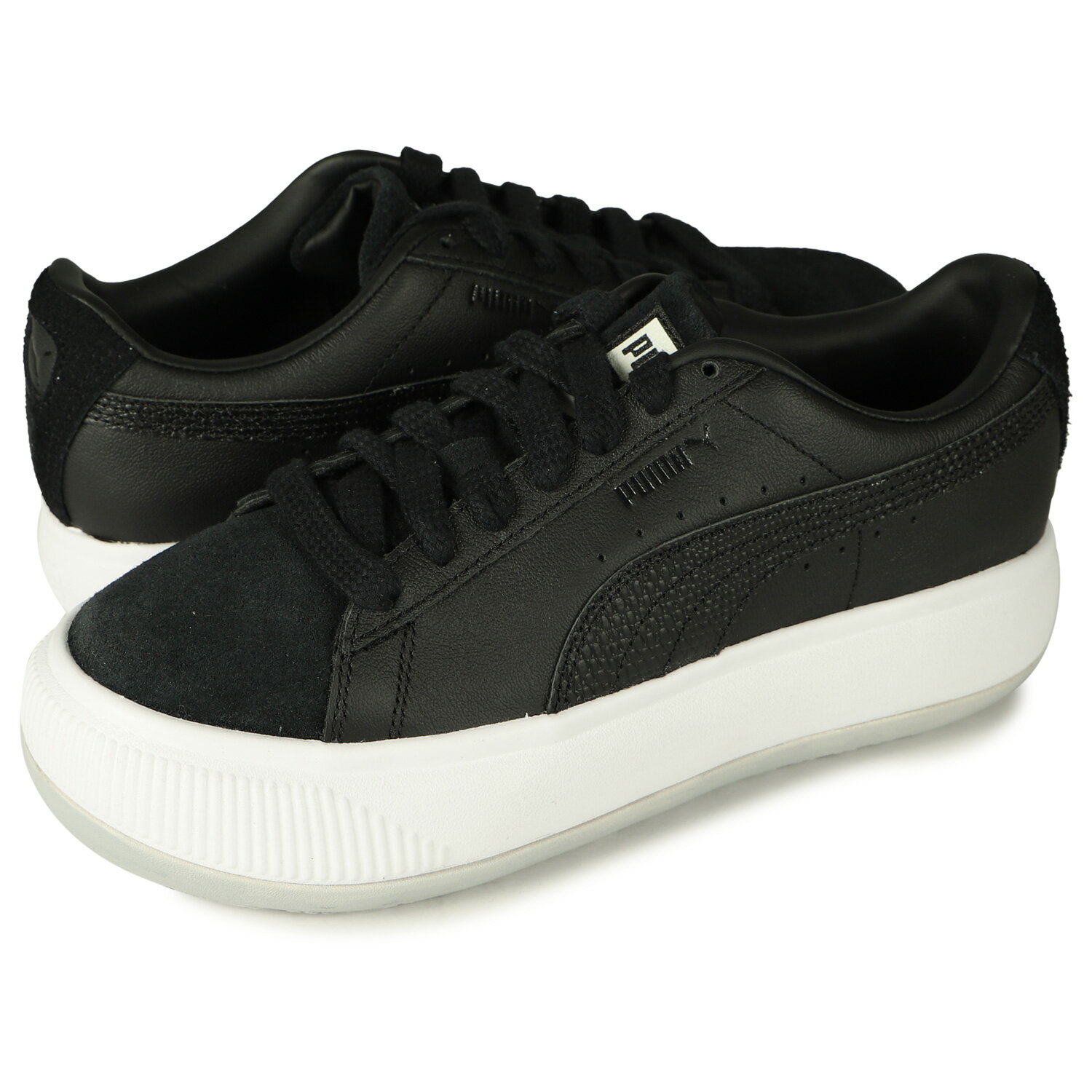 PUMA SUEDE MAYU PRM WOMENS プーマ スウェード マユ ウィメンズ スニーカー レディース 厚底 スエード ブラック 黒 383269