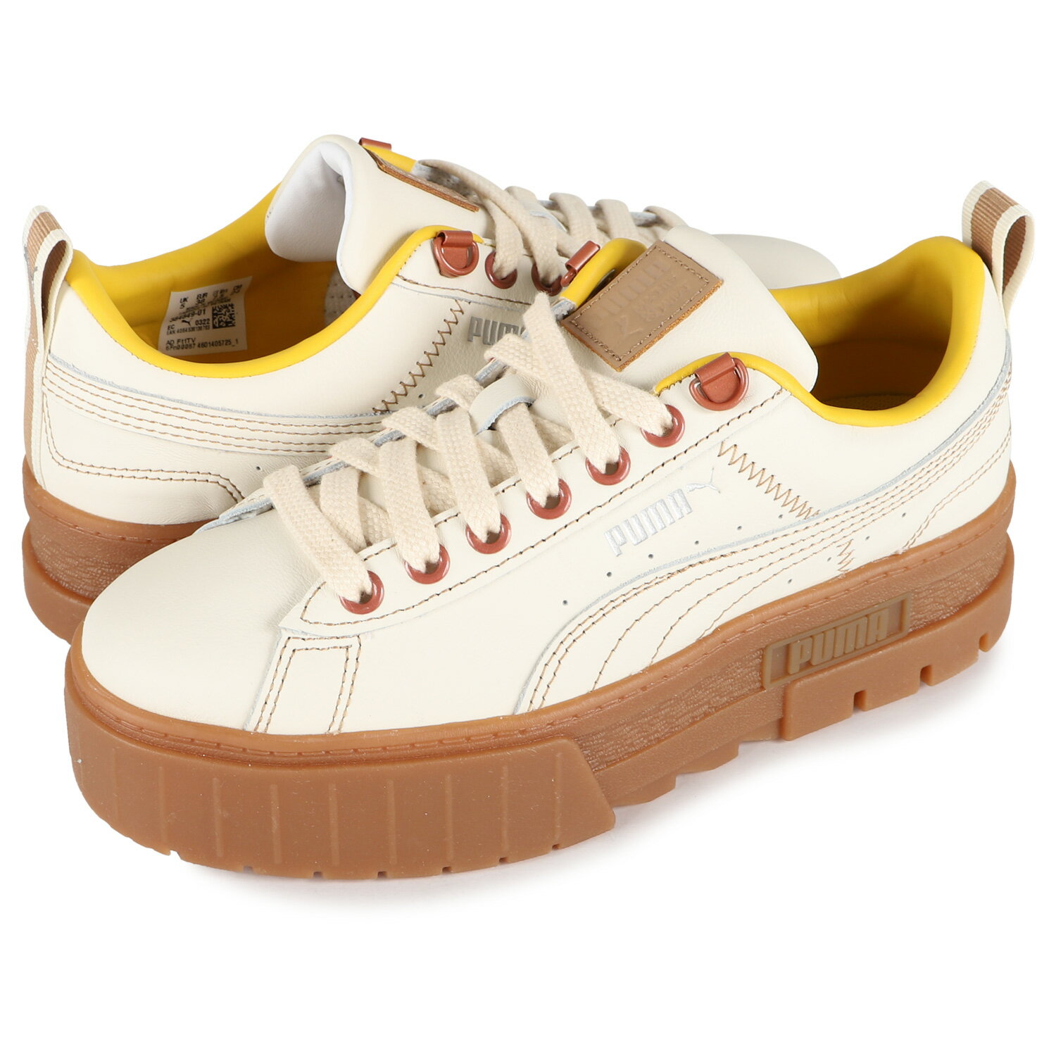 PUMA MAYZE D.SOUTH WNS プーマ スニーカー メイズ ダウン サウス ウィメンズ レディース 厚底 ホワイト 白 384849-01