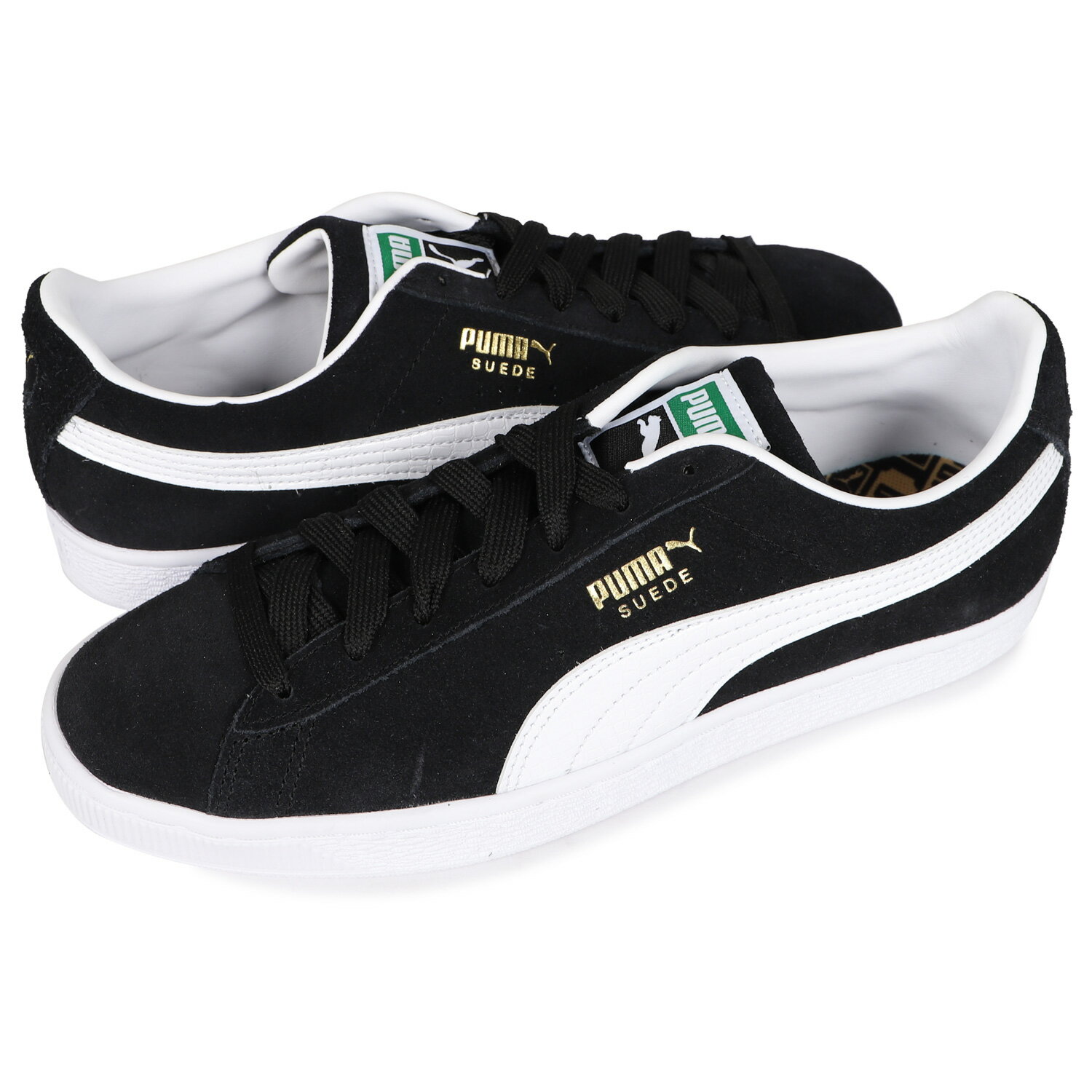 PUMA SUEDE CROC プーマ スウェード クロック スニーカー メンズ スエード ブラック 黒 384852-01