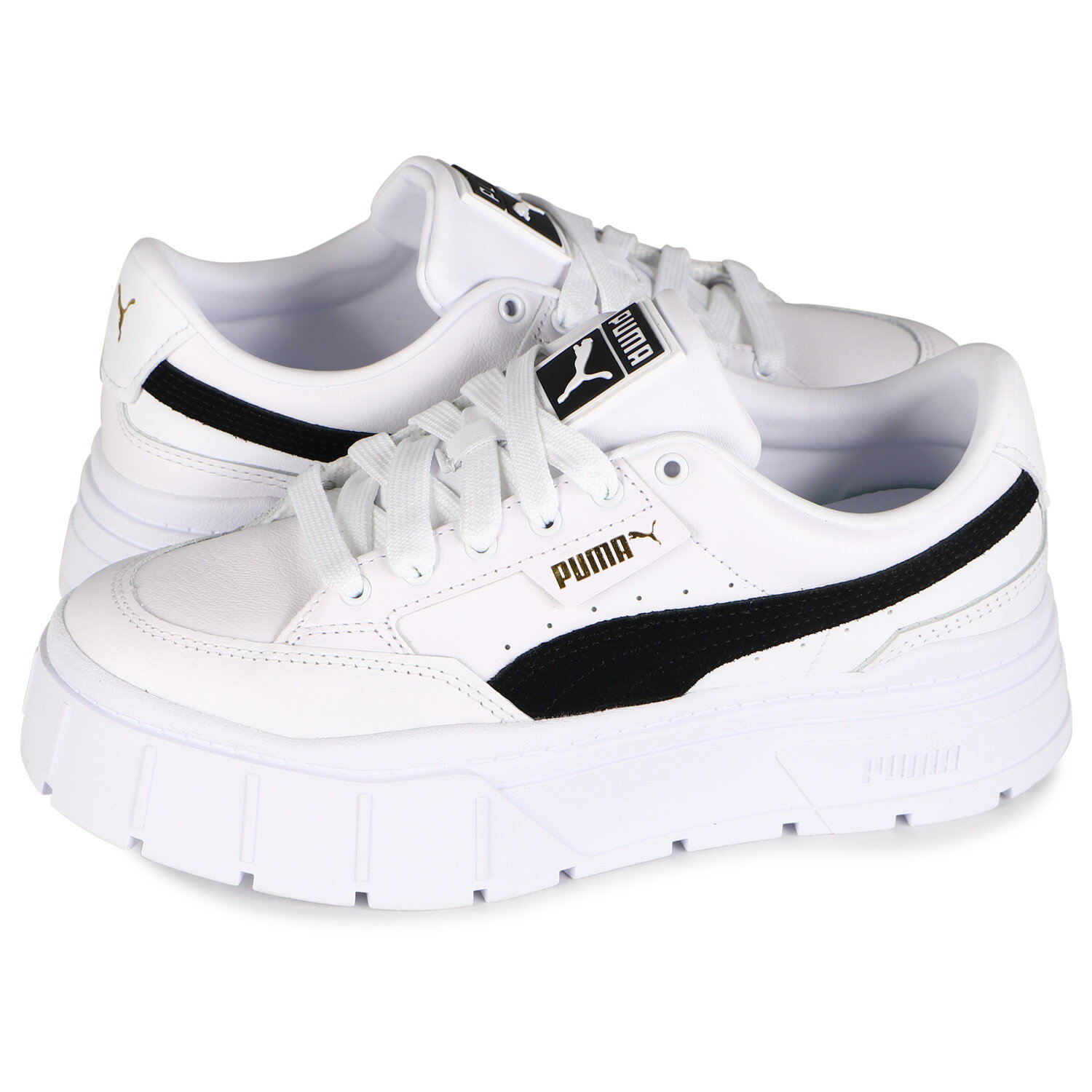 【最大1000円OFFクーポン発行中】 PUMA MAYZE STACK WOMENS プーマ スニーカー メイズ スタック ウィメンズ レディース 厚底 ホワイト 白 384363-04